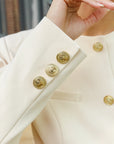 Pearl Cream SE Belted Jacket - Final Sale