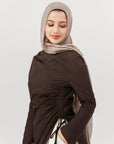 Dark Espresso Cotton Ruched Tunic