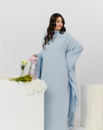 Baby Blue Beaded Kaftan Gown- Final Sale