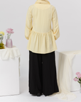 Butter Yellow Bow Tie Tunic