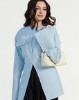 Sky Blue Utility Slit Tunic