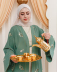 Jade Green Yasmin Embroidered Abaya