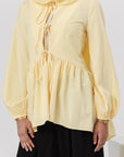 Butter Yellow Bow Tie Tunic