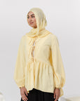 Butter Yellow Bow Tie Tunic