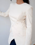 Cream Blazer Tunic