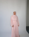 Orchid Pink Structured Belt Gown