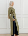 Olive Floor Length Hardware Tunic