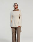 Cream Structured Tunic