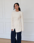 Cream Blazer Tunic