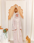 Mauve Pink Yasmin Embroidered Abaya