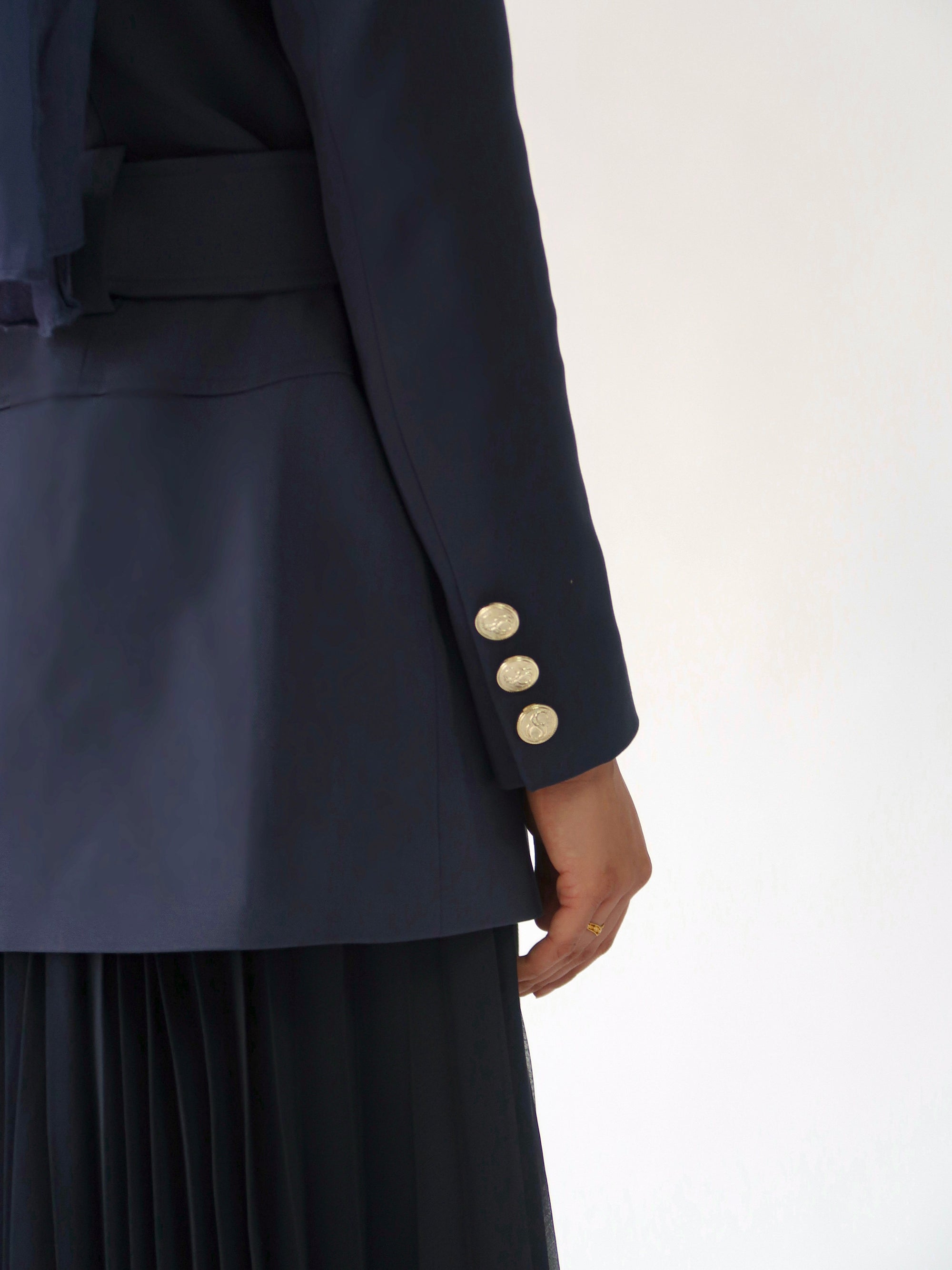 Navy SE Belted Jacket - Final Sale