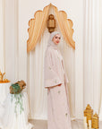 Mauve Pink Yasmin Embroidered Abaya