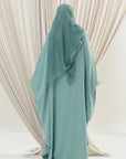 Sea Green Beaded Kaftan Gown- Final Sale