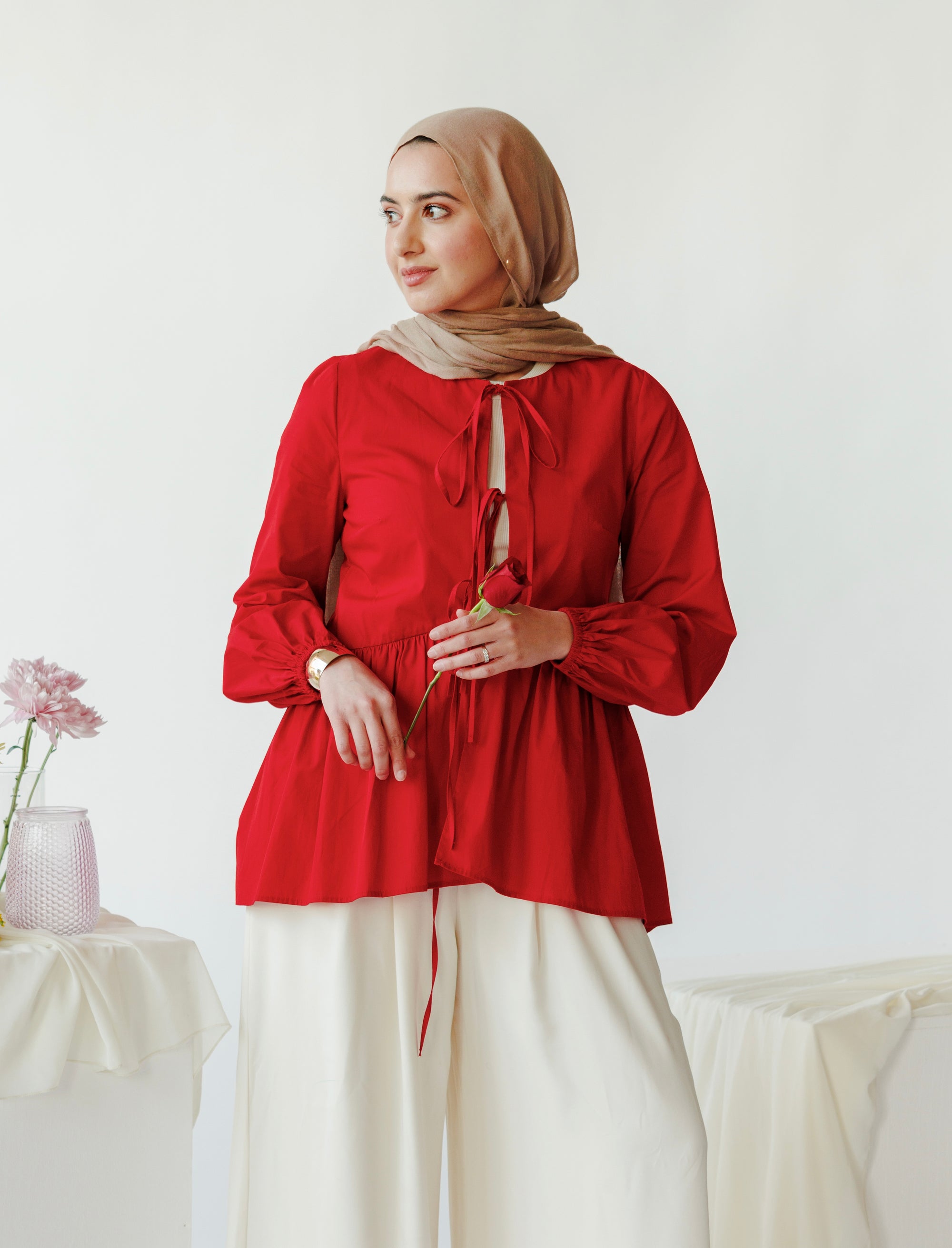 Red Bow Tie Tunic