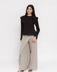 Taupe Foldover Pants