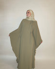 Olive Bow Tie Kaftan - Final Sale