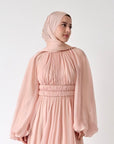 Peachy Blush Shimmering Scarf