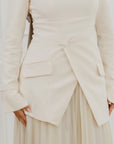 Cream Blazer Tunic