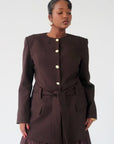 Espresso SE Belted Jacket - Final Sale