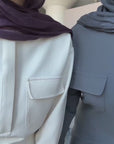 Cream Utility Slit Tunic