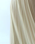 Melon Pleated Chiffon Skirt - Final Sale