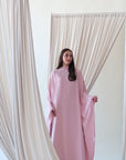 Orchid Pink Beaded Kaftan Gown- Final Sale