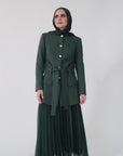 Hunter Green SE Belted Jacket - Final Sale
