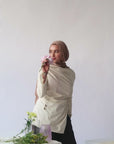 Buttercream Cotton Ruched Tunic - Final Sale