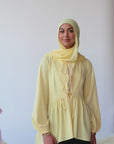 Butter Yellow Bow Tie Tunic