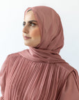 Dusty Rose Shimmering Scarf