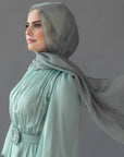 Sage Green Shimmering Scarf