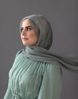 Sage Green Shimmering Scarf