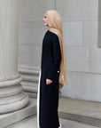 Black Floor Length Hardware Tunic