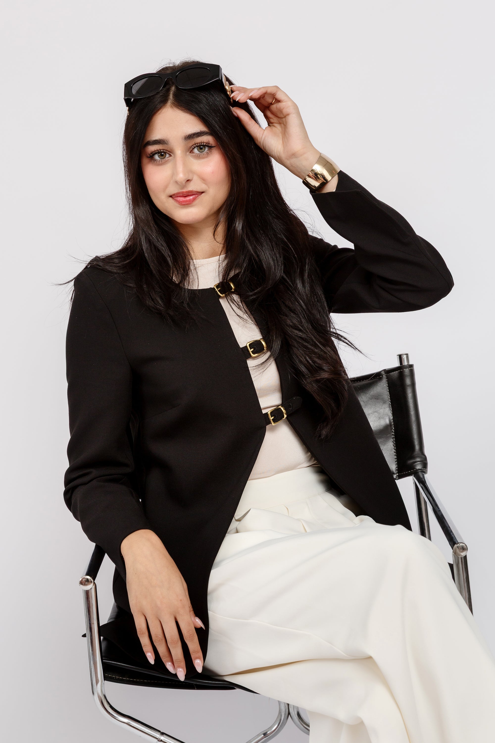 Black Buckled Blazer Tunic *ships 11/10