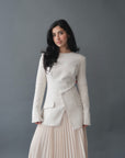 Cream Blazer Tunic