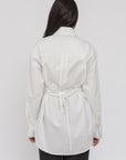 Ivory SE Tie Back Cotton Shirt
