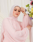 Orchid Pink Matte Chiffon Scarf