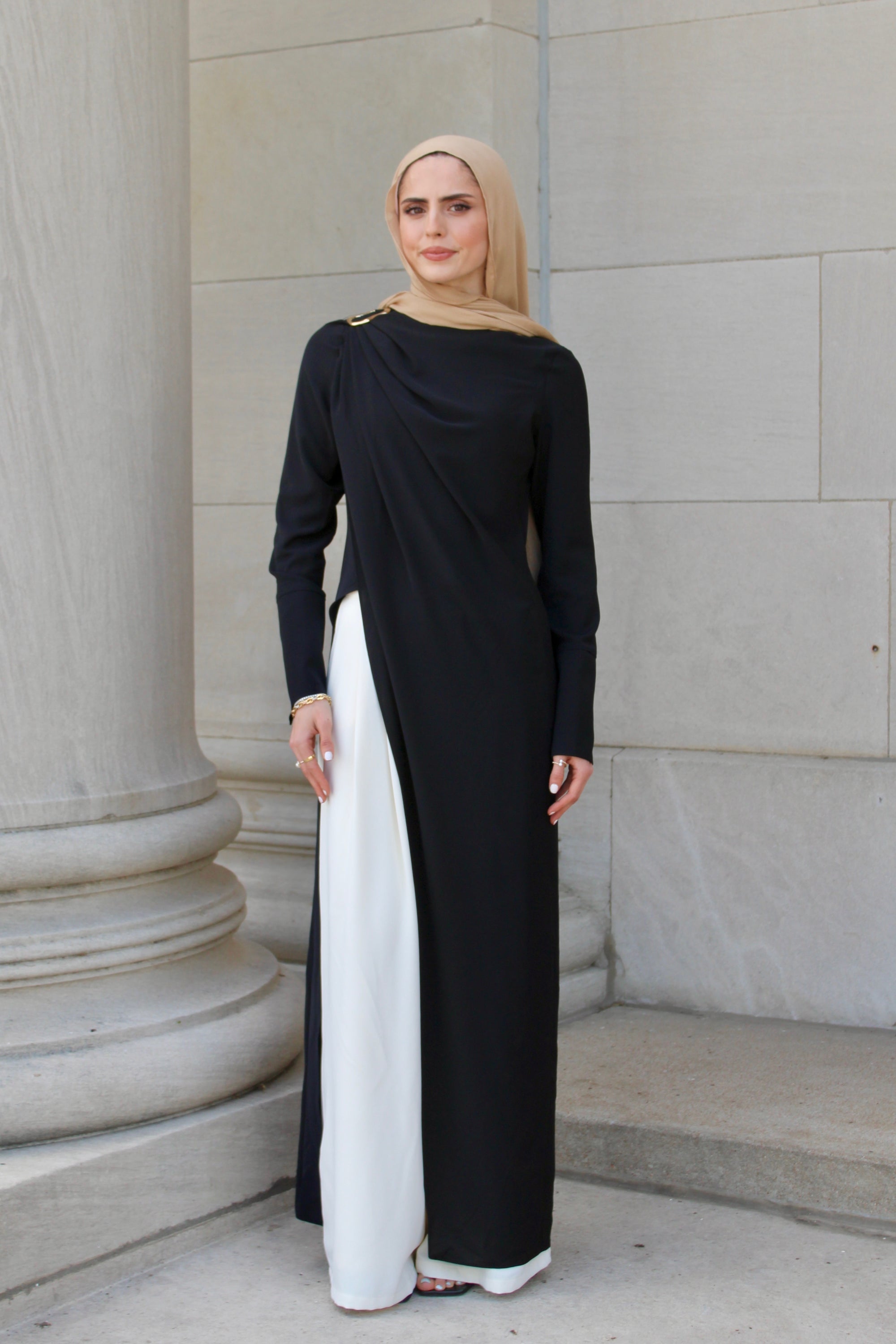 Black Floor Length Hardware Tunic Summer Evenings Black Floor Length Hardware Tunic Summer Evenings
