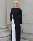 Black Floor Length Hardware Tunic