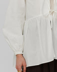White Bow Tie Tunic
