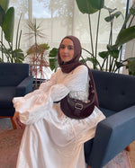 Load image into Gallery viewer, White Cinched Lace Up Dress
