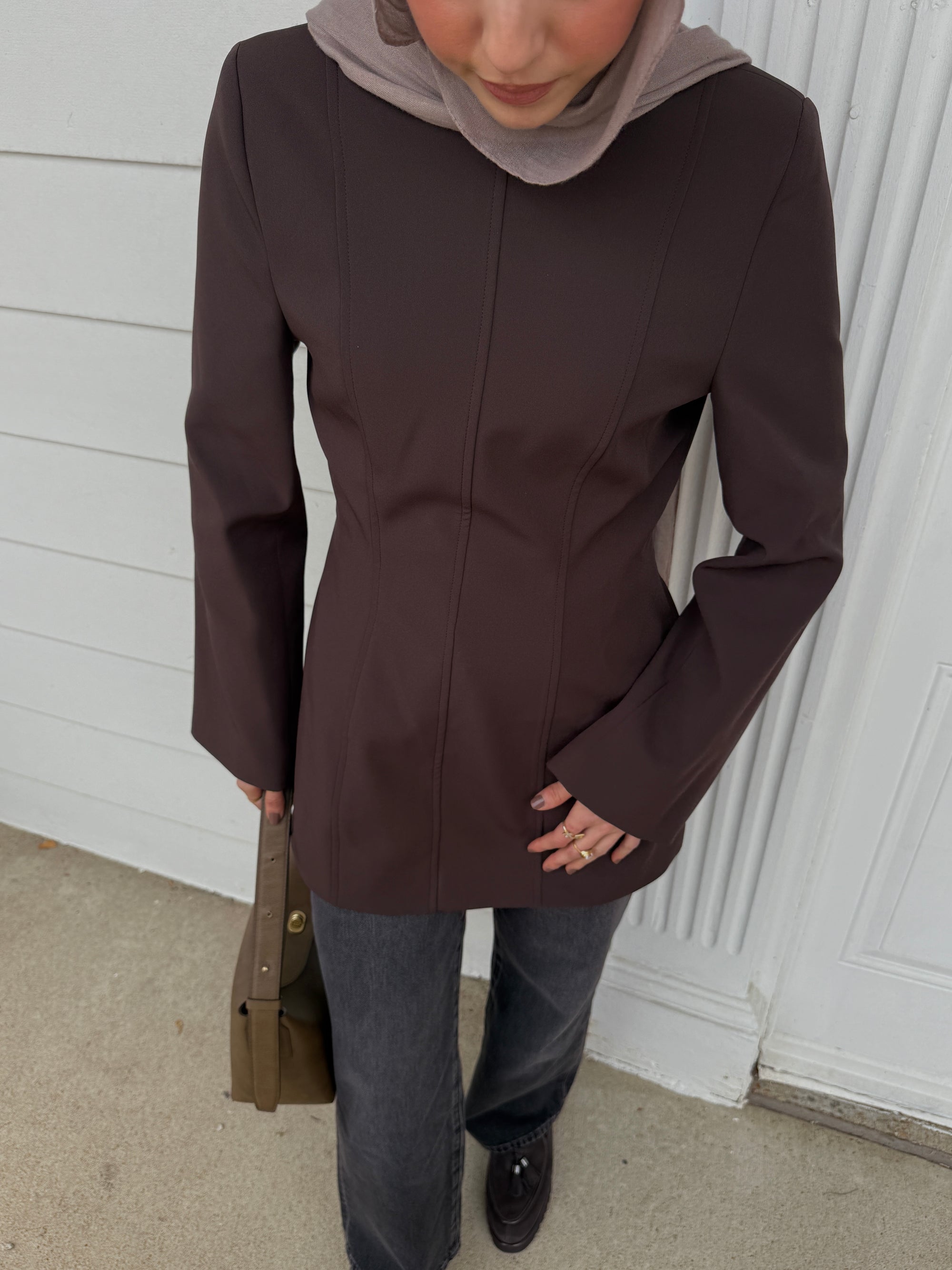 Espresso Structured Tunic