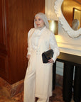 Cream Floor Length Vest