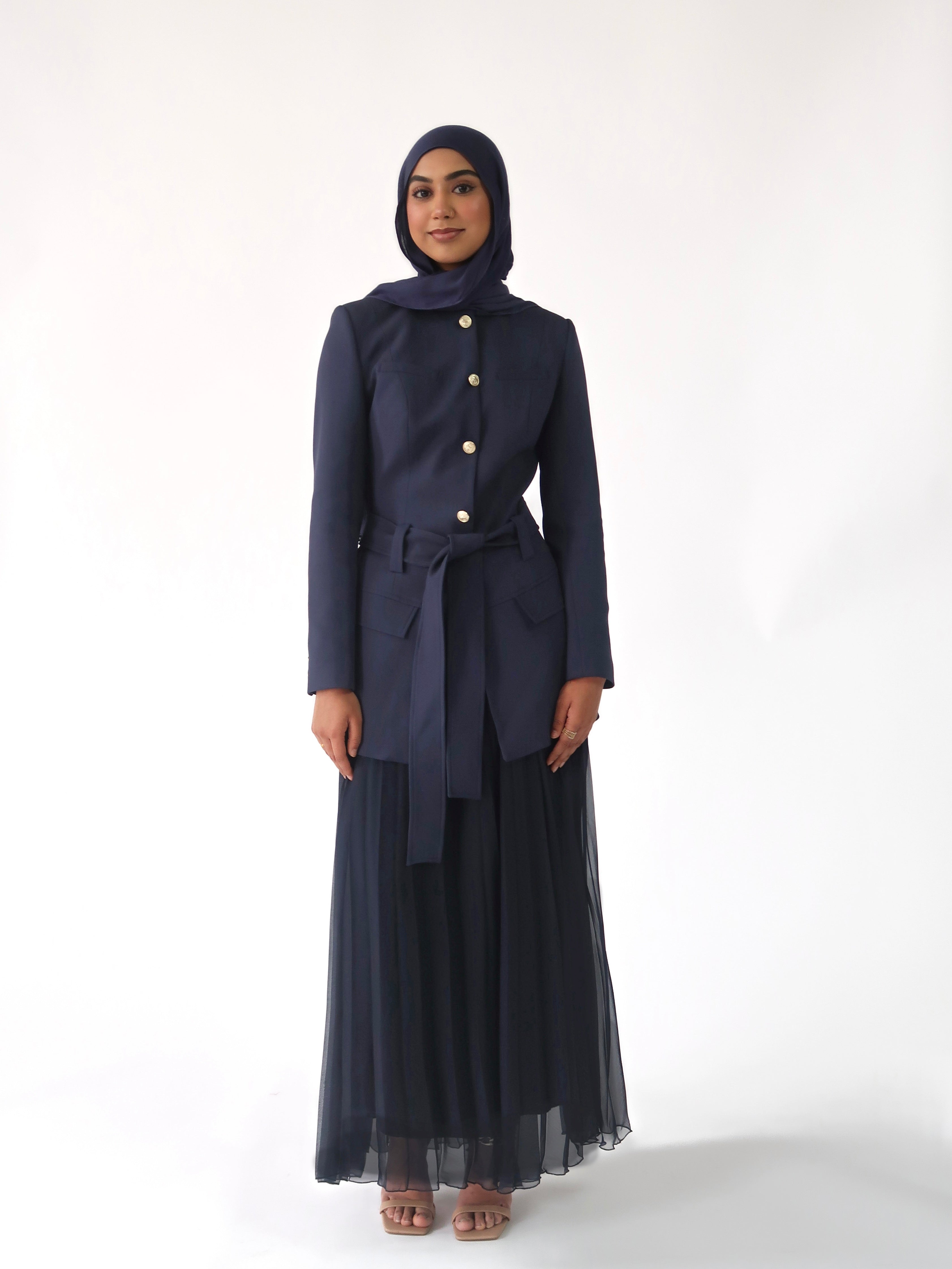 Navy SE Belted Jacket - Final Sale