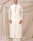 Cream Floor Length Vest