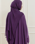 Purple Draped Hardware Kaftan