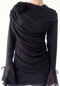 Fuchsia Asymmetric Slit Tunic