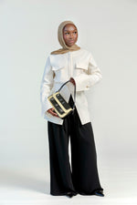 Load image into Gallery viewer, Cream Utility Slit Tunic
