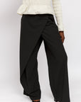 Black Foldover Pants