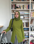 Fern Green Buttoned Blazer Tunic